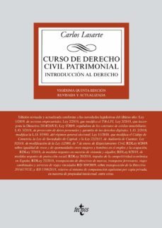 curso de derecho civil patrimonial: introduccion al derecho (25ª ed.)-9788430976928