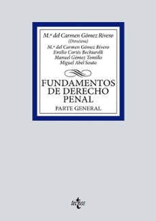 fundamentos de derecho penal parte general-maria del carmen gomez rivero-9788430986828