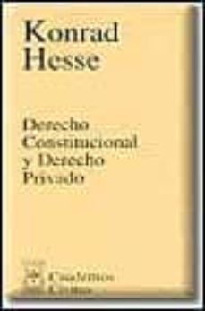 derecho constitucional y derecho privado-konrad hesse-9788447006328
