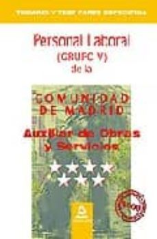 auxiliar de obras y servicios. personal laboral de la comunidad d e madrid. temario y test parte especifica-9788467618228