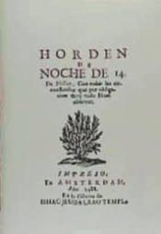 horden de noche de 14 de nissan, con todas las circunstancias que por obligacin deve todo israel observar-9788477204428