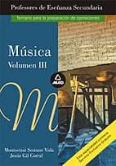 musica iii: temario profesores secundaria-9788483117828