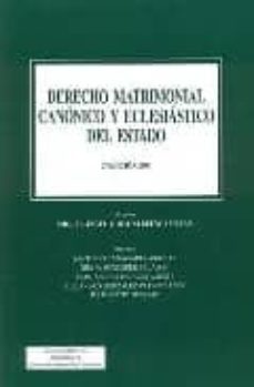 derecho matrimonial canonico y eclesiastico del estado (2ª ed.)-miguel angel jusdado ruiz capillas-9788483420928