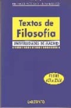 textos de filosofia para la pau: universidades de madrid: pruebas acceso universidad-9788484832928