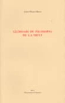 glossari de filosofia de la ment-josep maria bech-9788486887728