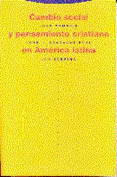 cambio social y pensamiento cristiano en america latina-9788487699528
