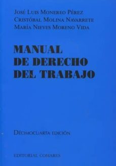 manual de derecho del trabajo (14ª ed.)-jose luis monereo perez-9788490454428