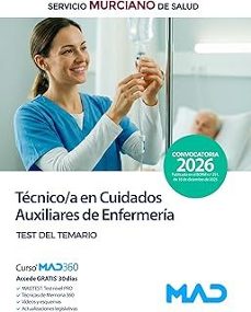 tecnico/a en cuidados auxiliares de enfermeria del servicio murci ano de salud (sms). test del temario-9791370285128