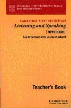 cambridge first certificate listening and speaking teacher s book (2nd ed)-9780521779838