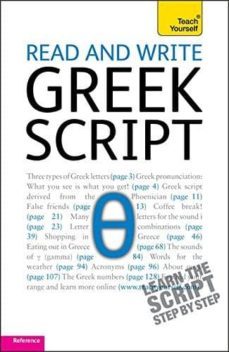 read and write greek script: teach yourself-dennis couniacis-sheila hunt-9781444106138