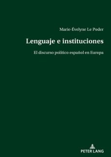 lenguaje e instituciones (ebook)-marie-évelyne le poder-9783034345538