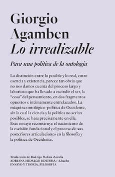 lo irrealizable-giorgio agamben-9786316615138
