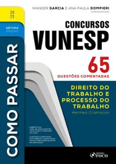 como passar em concursos vunesp - 7ª ed -2025 (ebook)-hermes cramacon-9786561206938