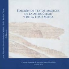 edicion de textos magicos de la antiguedad y de la edad media-9788400091538