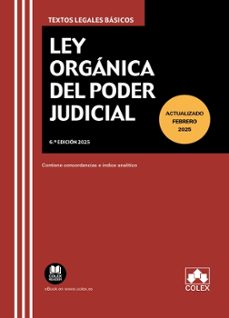 ley organica del poder judicial (ed. 2025)-9788411948838