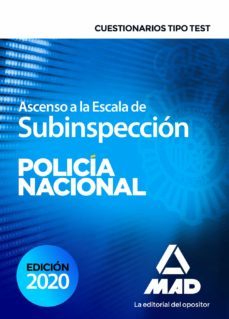 ascenso a la escala de subinspección de la policía nacional. cuestionarios tipo test-francisco jesus torres fonseca-9788414238738