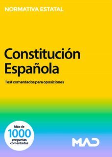 constitucion española. test comentados para oposiciones-9788414258538