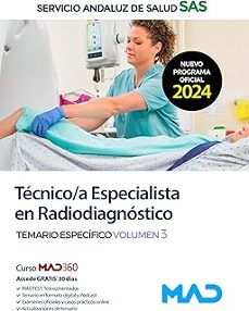 tecnico/a especialista en radiodiagnostico del servicio andaluz de salud. temario especifico (vol. 3)-9788414287538