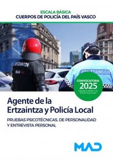 agente de la escala basica de los cuerpos de policia del pais vasco (ertzaintza y policia local)-9788414294338
