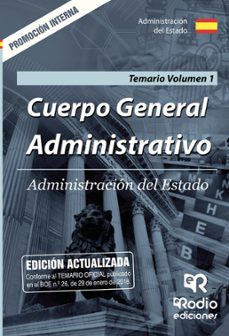 cuerpo general administrativo: administracion del estado: promocion interna: temario (vol. 1)-9788417287238