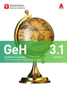 geh 3. pais vasco. liburu 1 geografia, liburu 2 historia eta separatak  (3d ikasgela) 3º eso pais vasco sociales euskera-9788468236438