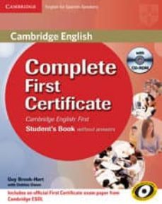 complete first for schools for spanish speakers student s pack with answers (student s book with cd-rom, workbook with audio cd)-9788490363638