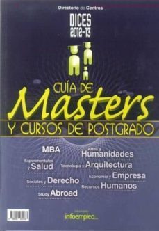 dices 2012-2013: guia master cursos postgrado-9788492485338