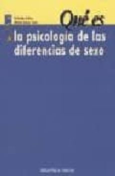 que es la psicologia de las diferencias de sexo-9788497422338