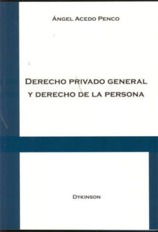 derecho privado general y derecho de la persona-9788497724838