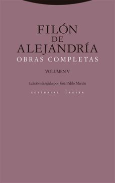 filon de alejandria: obras completas (vol.v)-9788498790238