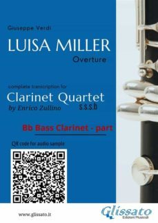 bb bass clarinet part of "luisa miller" for clarinet quartet (ebook)-9791221378238