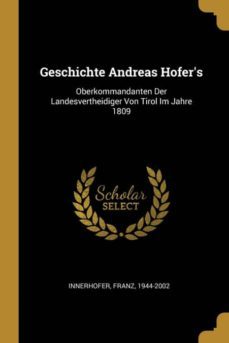 geschichte andreas hofers-9780274617548