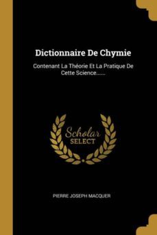 dictionnaire de chymie-9780341501848
