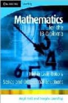 mathematics for the ib diploma higher level: higher level topic 1 0 series and differential equations-9780521714648