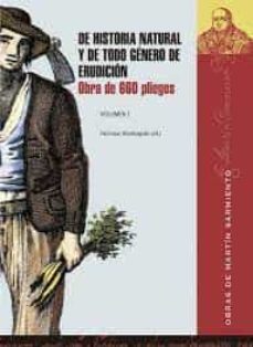 de historia natural y de todo genero de erudicion-martin sarmiento-9788400086848