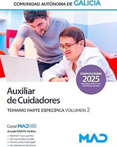 auxiliar de cuidadores. temario parte especifica (vol. 2)-9788414298848