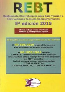 reglamento 5ª edicion electrotecnico para baja tension e instrucc iones tecnicas-9788415270348