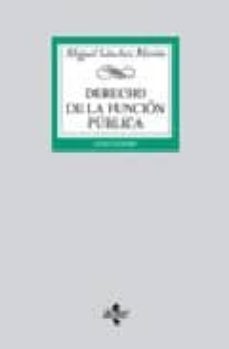derecho de la funcion publica-miguel sanchez moron-9788430945948