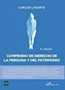 compendio de derecho de la persona y del patrimonio 6ª edicion-carlos lasarte alvarez-9788490859148