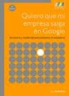 quiero que mi empresa salga en google-9788492650248