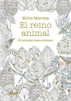 el reino animal: 30 postales para colorear-9788498019148