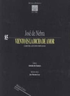 viento es la dicha de amor: zarzuela en dos jornadas-jose de nebra-9790692190448