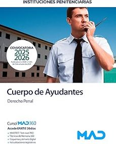 cuerpo de ayudantes de instituciones penitenciarias. (ministerio del interior). derecho penal-9791370282448