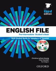 english file pre-intermediate student s book +itutor + pb pack (3 rd ed.)-9780194598958