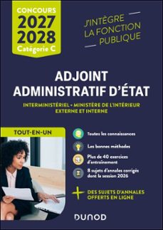 concours adjoint administratif d'etat - 2027-2028 - externe et interne-sylvie beyssade-audrey charmont-stephen lédé-9782100900558