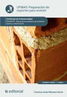 preparacion de soportes para revestir. eocb0209 (ebook)-francisco javier manzano garcía-9788411035958
