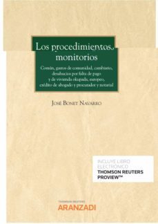 procedimientos monitorios-jose bonet navarro-9788413912158