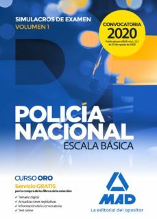 policia nacional escala basica. simulacros de examen 1 (5ª ed.)-9788414239858