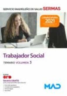trabajador social. temario volumen 3 servicio madrileño de salud (sermas)-9788414248058