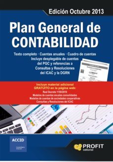 plan general de contabilidad (ed. 2013) (incluye desplegable del pgc y cd)-anselm constans-9788415505358
